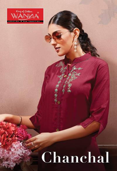 Chanchal By Wanna rayon Kurti With Palazzo Collection